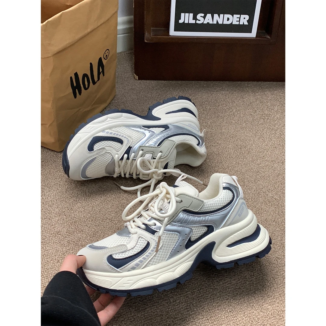 李怕怕 老爹鞋女2024新款增高厚底时尚百搭ins网红爆款休闲运动鞋