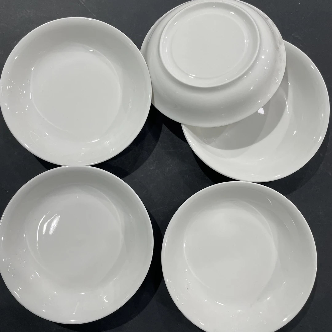 【铭策优品】090纯白7英寸小汤盘6支装（直径18cm高度3cm)