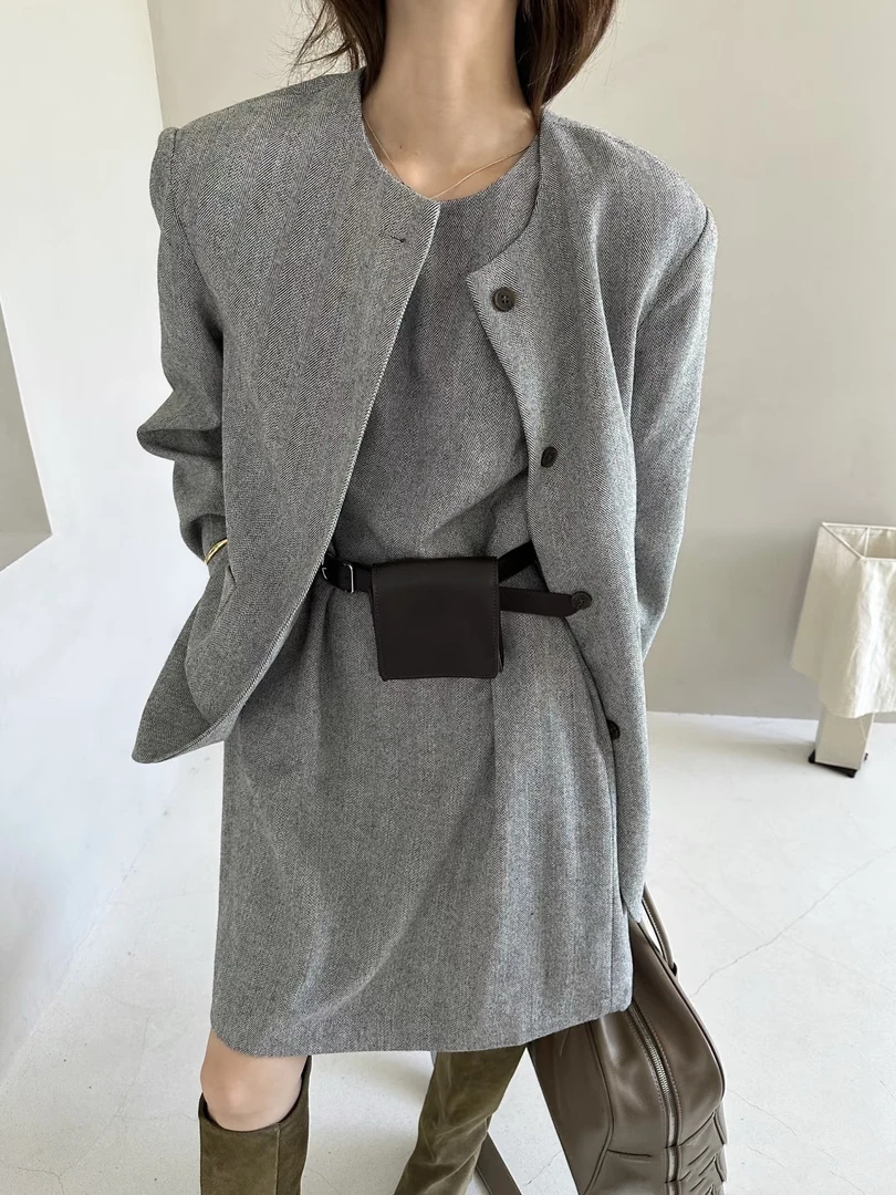 一禾专属（459-699）秋冬气质小众韩系极简百搭通勤穿搭高端女装