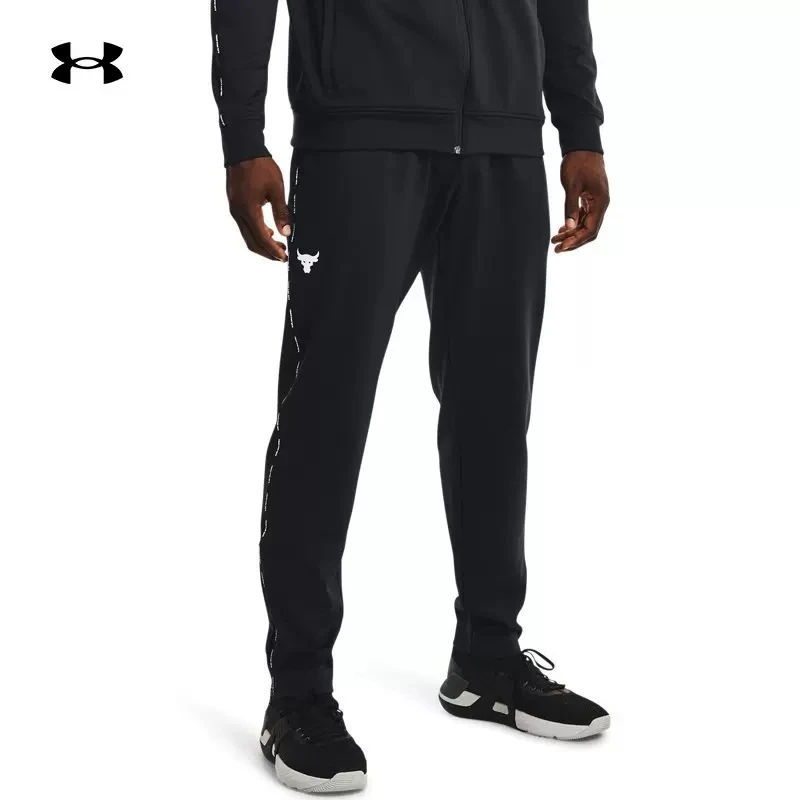 安德玛 1367086-001 UA Project Rock强森男子舒适训练运动长裤