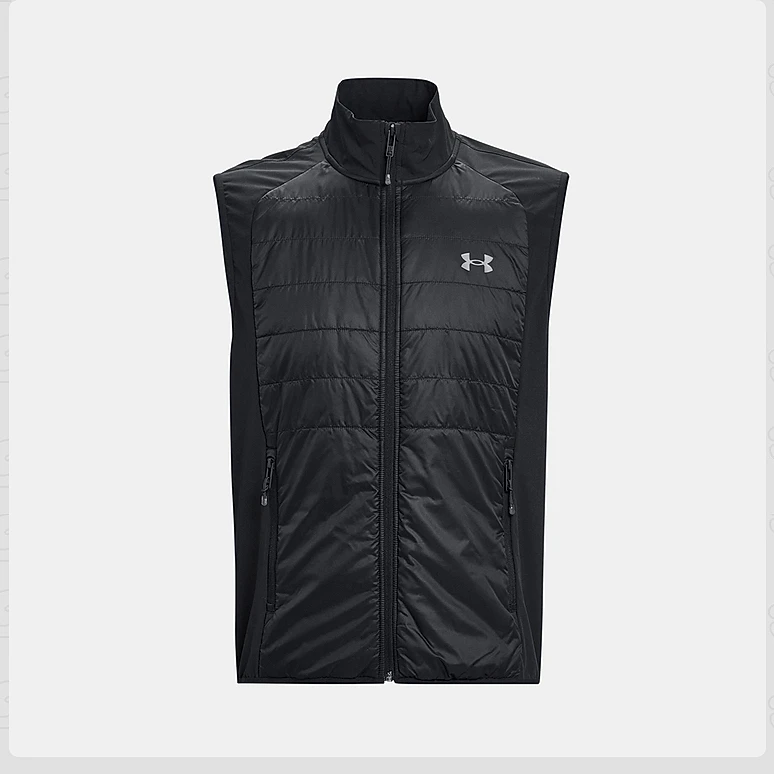 安德玛 1378505-001 UA棉马甲男休闲外套无袖背心运动服