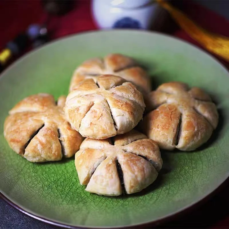蚕花饼休闲下午茶盒装桑葚干浙江湖州特产传统糕点零食荻港渔庄
