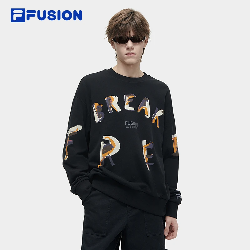 FILA/斐乐潮牌初春情侣款【时尚休闲百搭】舒适氧气卫衣T11U413210F