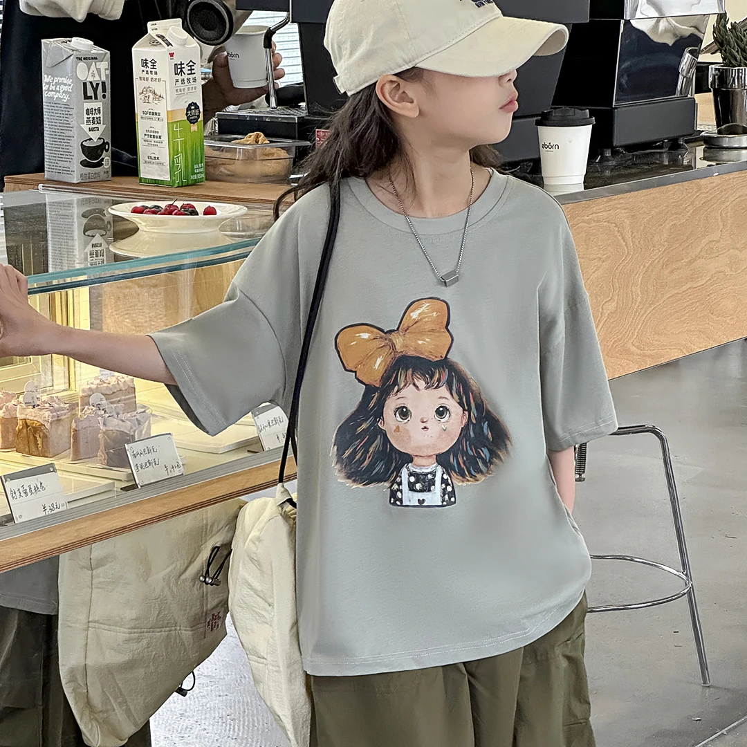 SZKP童装夏季新款女童中大童6-15岁女宝卡通儿童T恤 MGYX440792