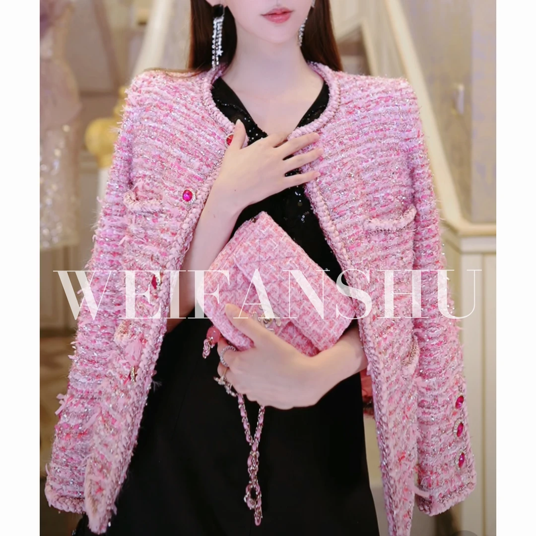 WEIFANSHU/魏凡舒桃花坞私定香香外套（包包仅作搭配，不做售卖）