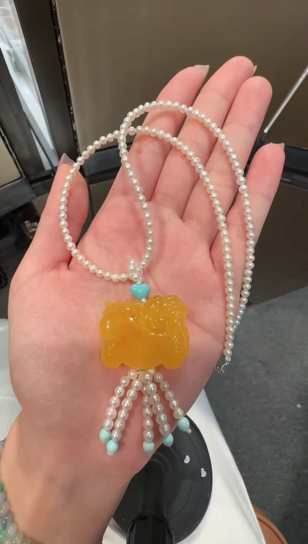【闪购商品】琥珀珠宝奇石未镶嵌项链