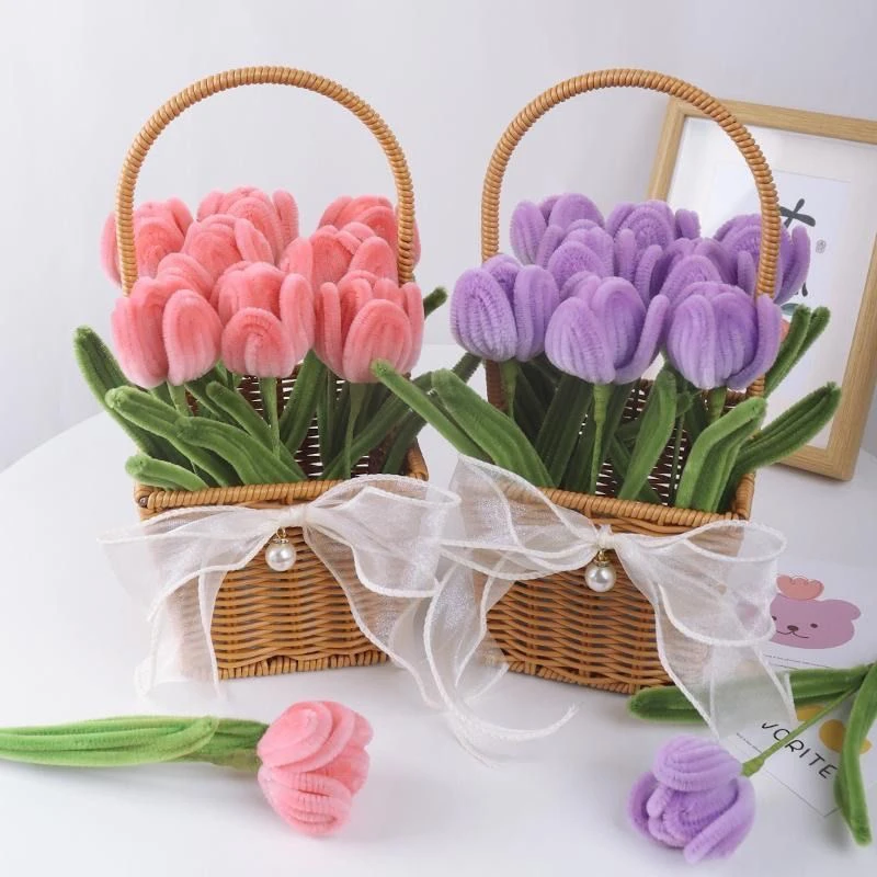 材料包郁金香花篮款