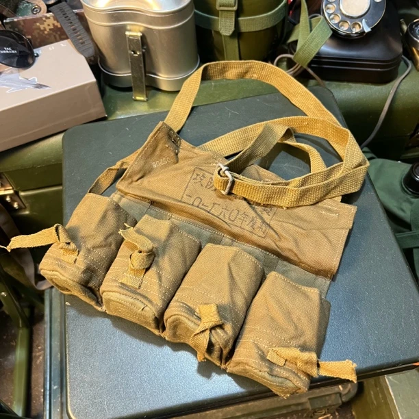 正品老货四口帆布袋黄色全新库存1960