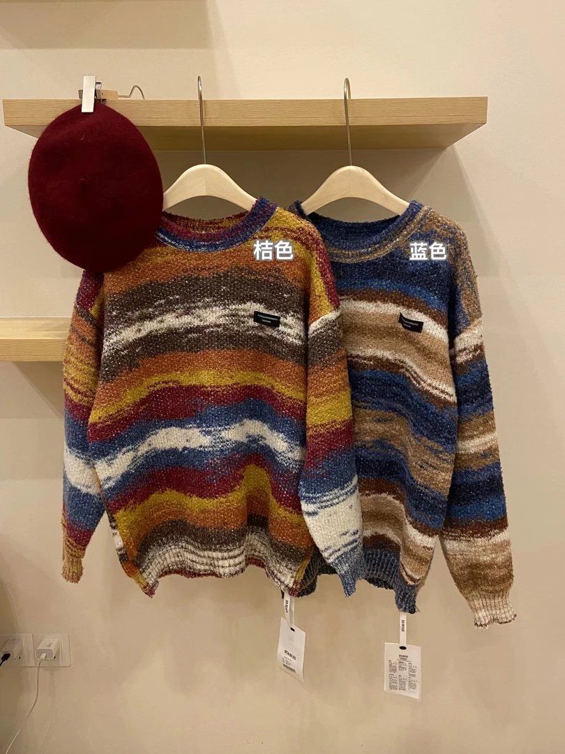 （2515）彩色条纹毛衣kc