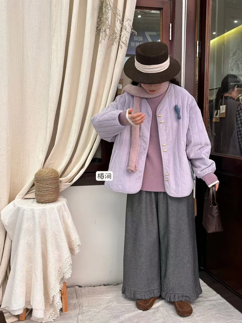 椿涧（88393）日系百搭加厚外套