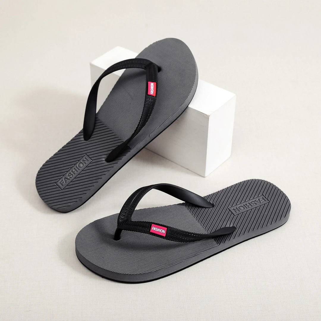 人字拖鞋男士时尚夏季外穿防滑沙滩凉拖户外休闲软底耐磨简约个性