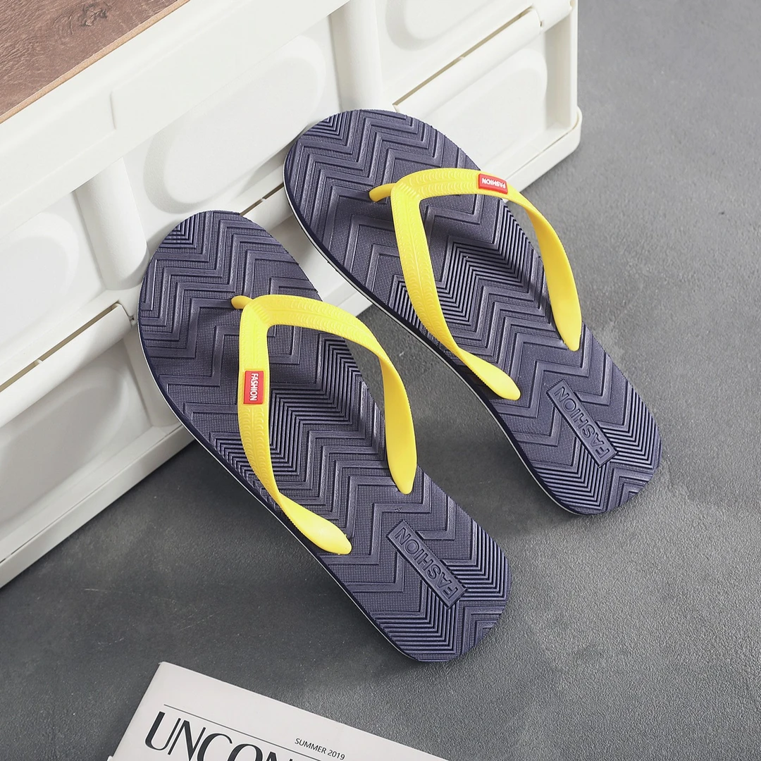 人字拖男夏季防滑耐磨夹脚拖鞋2025新款简约压纹舒适外穿凉拖鞋潮