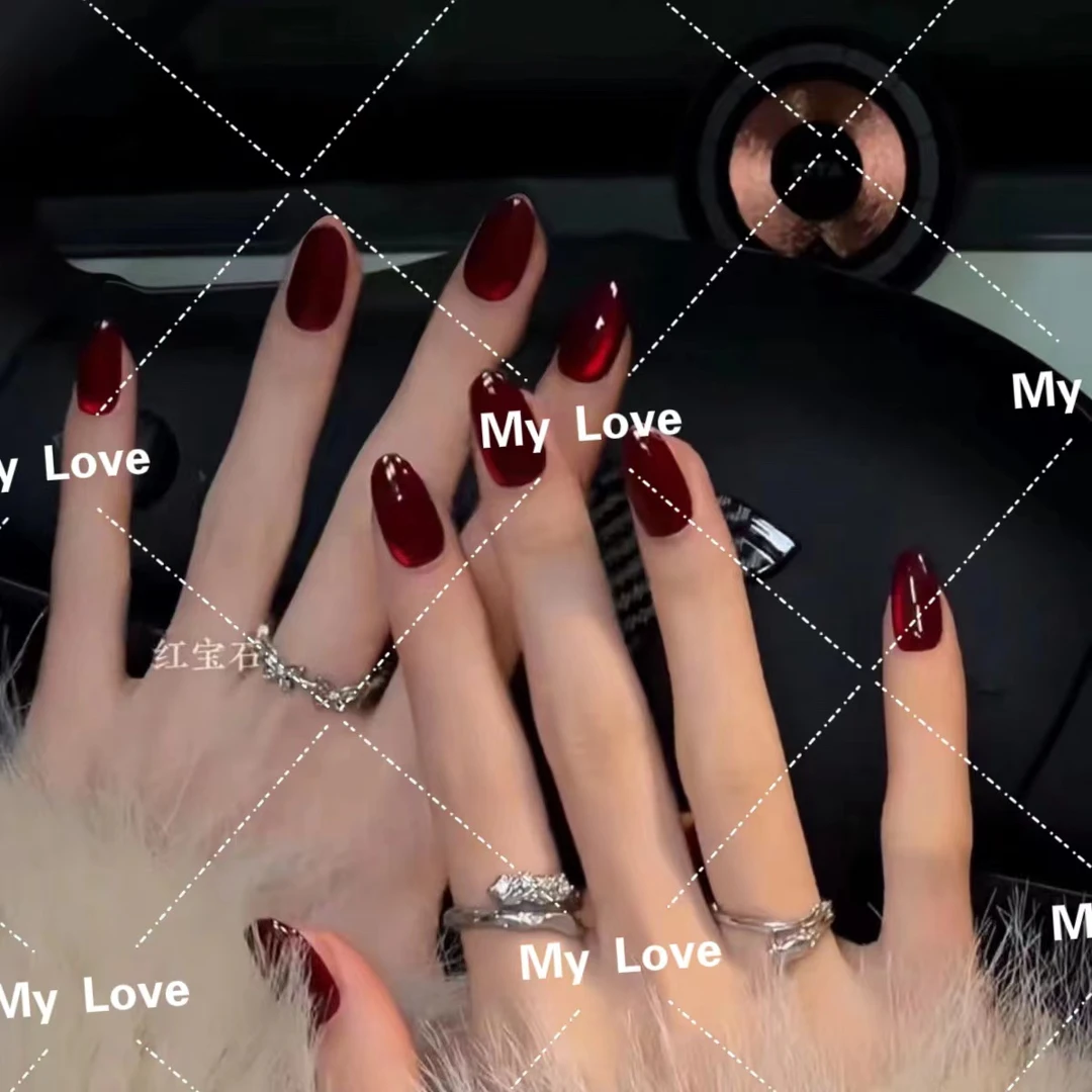 31【红宝石】My Love 秋冬玻璃珠猫眼穿戴甲