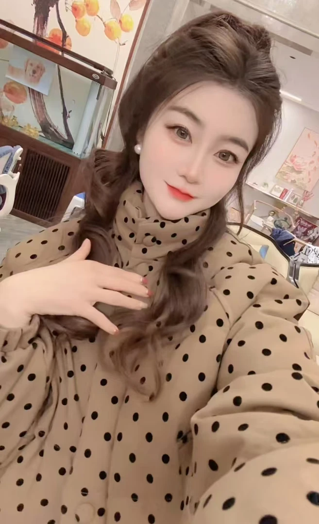 『波点心动F』新款设计时尚休闲洋气百搭羽绒服10305