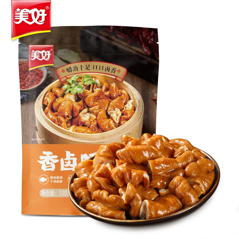 【美好食品】香卤肥肠120g/袋*5 火锅烤肉食材 猪大肠 制作方便