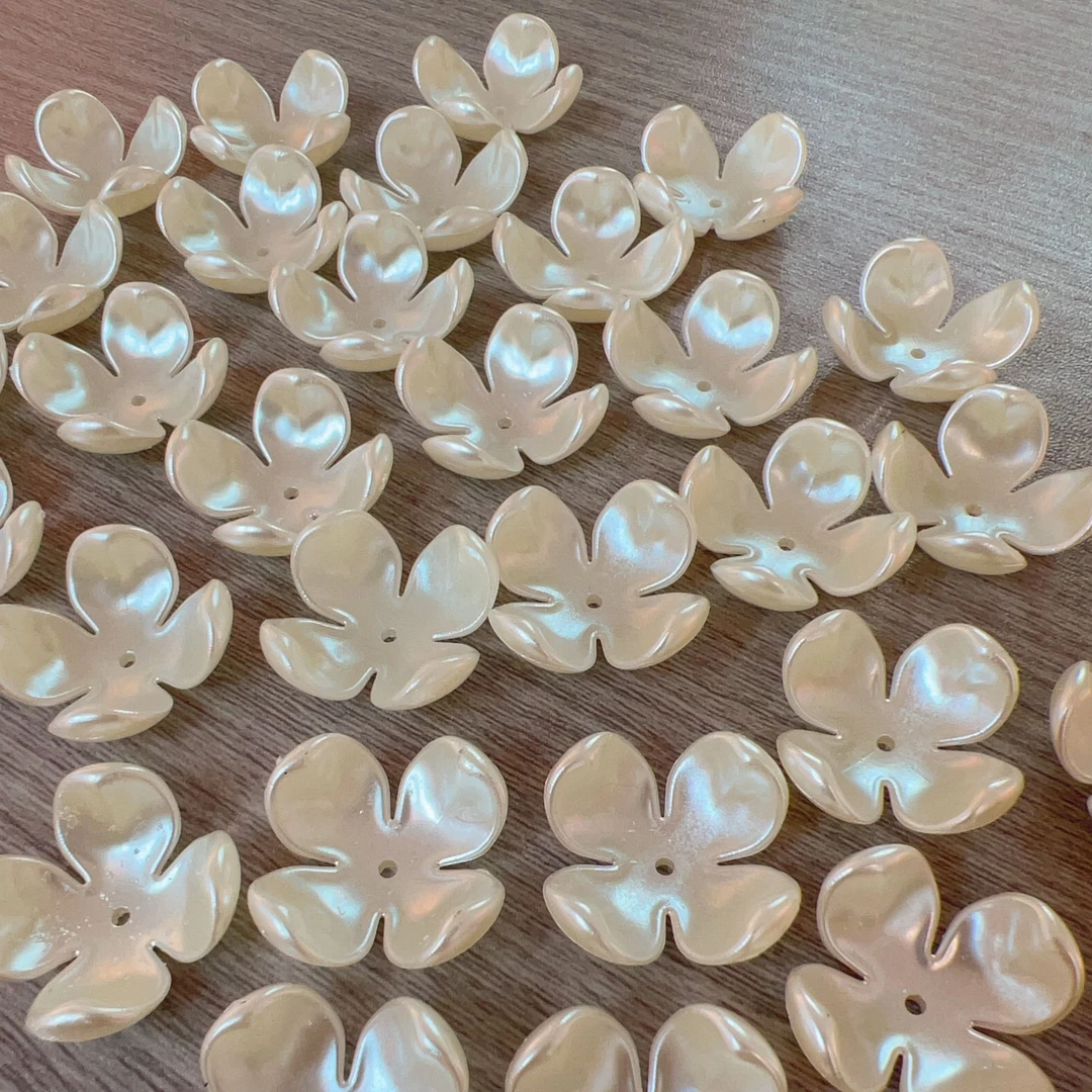 白色4瓣花 手工DIY材料