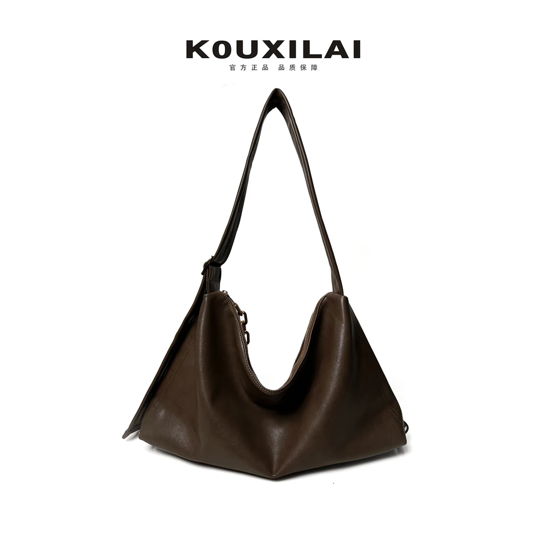 香港KOUXILAI品牌 轻奢时尚休闲百搭女士小众腋下托特包K6888