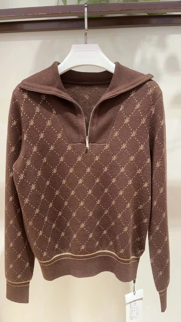 秋冬时尚百搭洋气绵羊毛套头衫