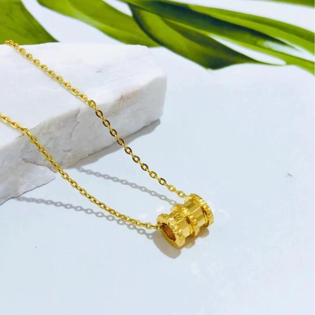 吊坠足银 经典小蛮腰项链潮流风甜美风锁骨链