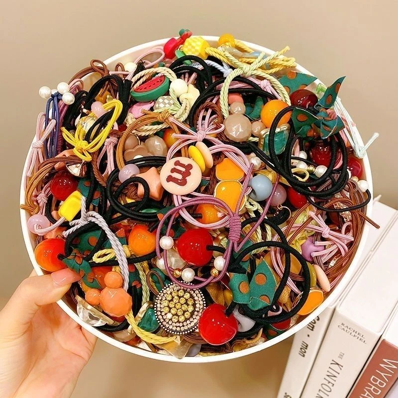 头绳网红发圈【30件套】橡皮筋扎头发绳皮套头饰女成人学生简约皮圈