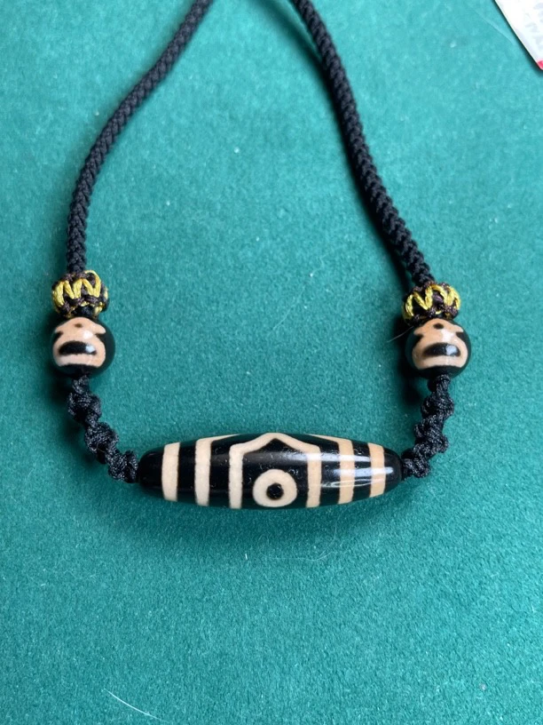 藏式三眼玛瑙锁骨链 男女财财阵手工挂件吊坠项链