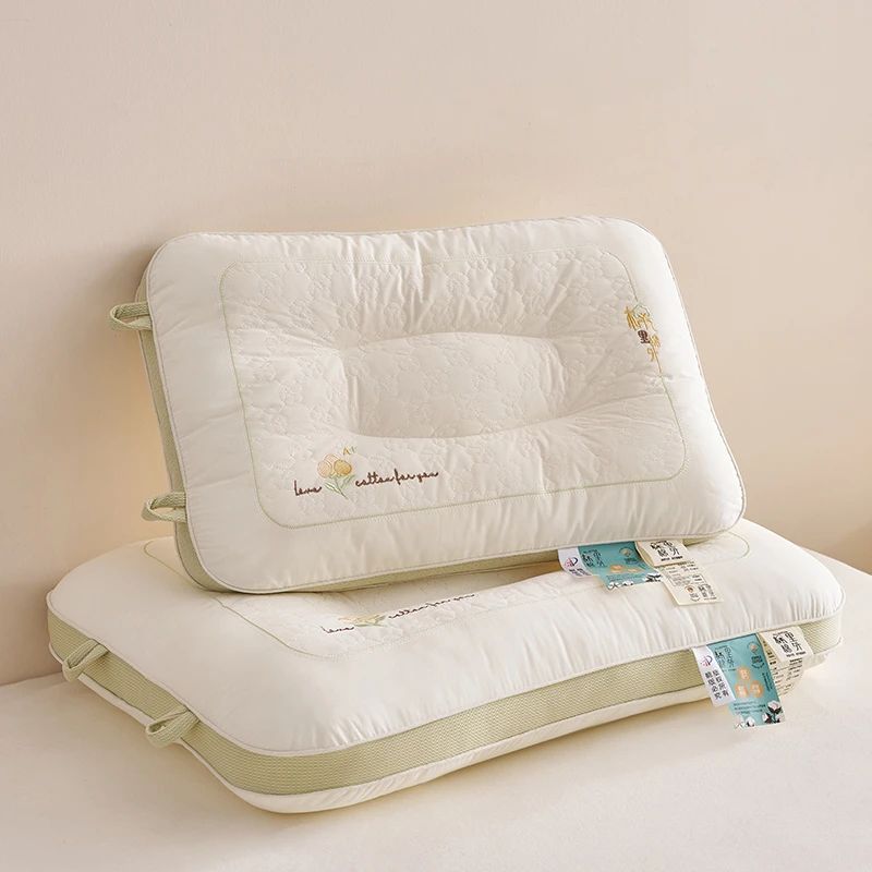 【棉里棉外】全棉单人定型枕头纯棉亲子款棉花枕芯学生儿童枕头