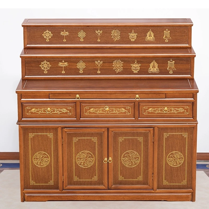 红胡桃木三层简约现代家用新中式加高家庭客厅