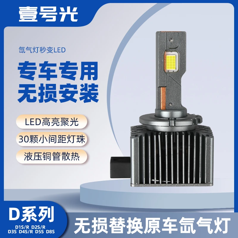 壹号光超亮LED汽车大灯远近光一体氙气灯替换无损安装聚光灯泡