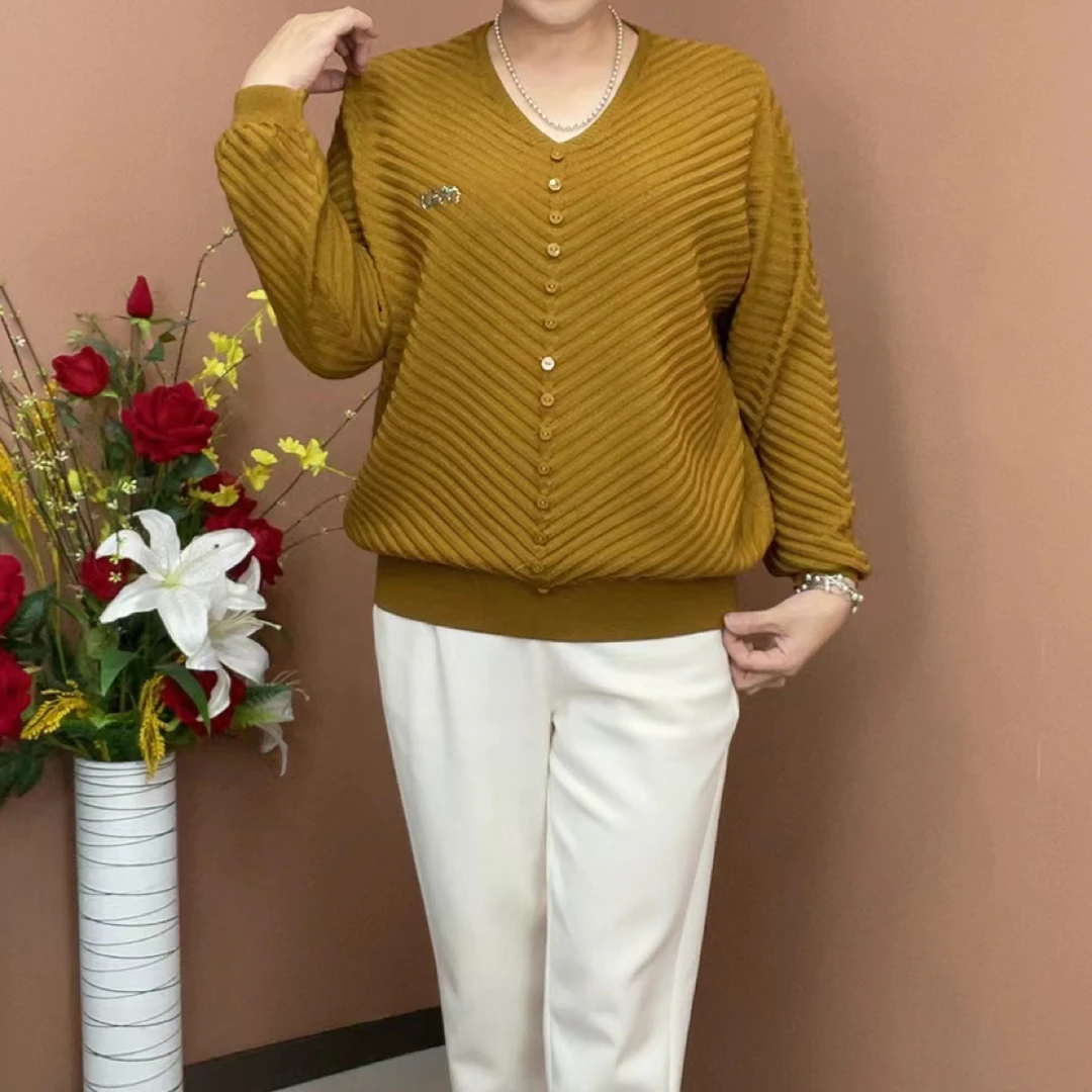 F1103新款短款打底衫时尚洋气妈妈衫