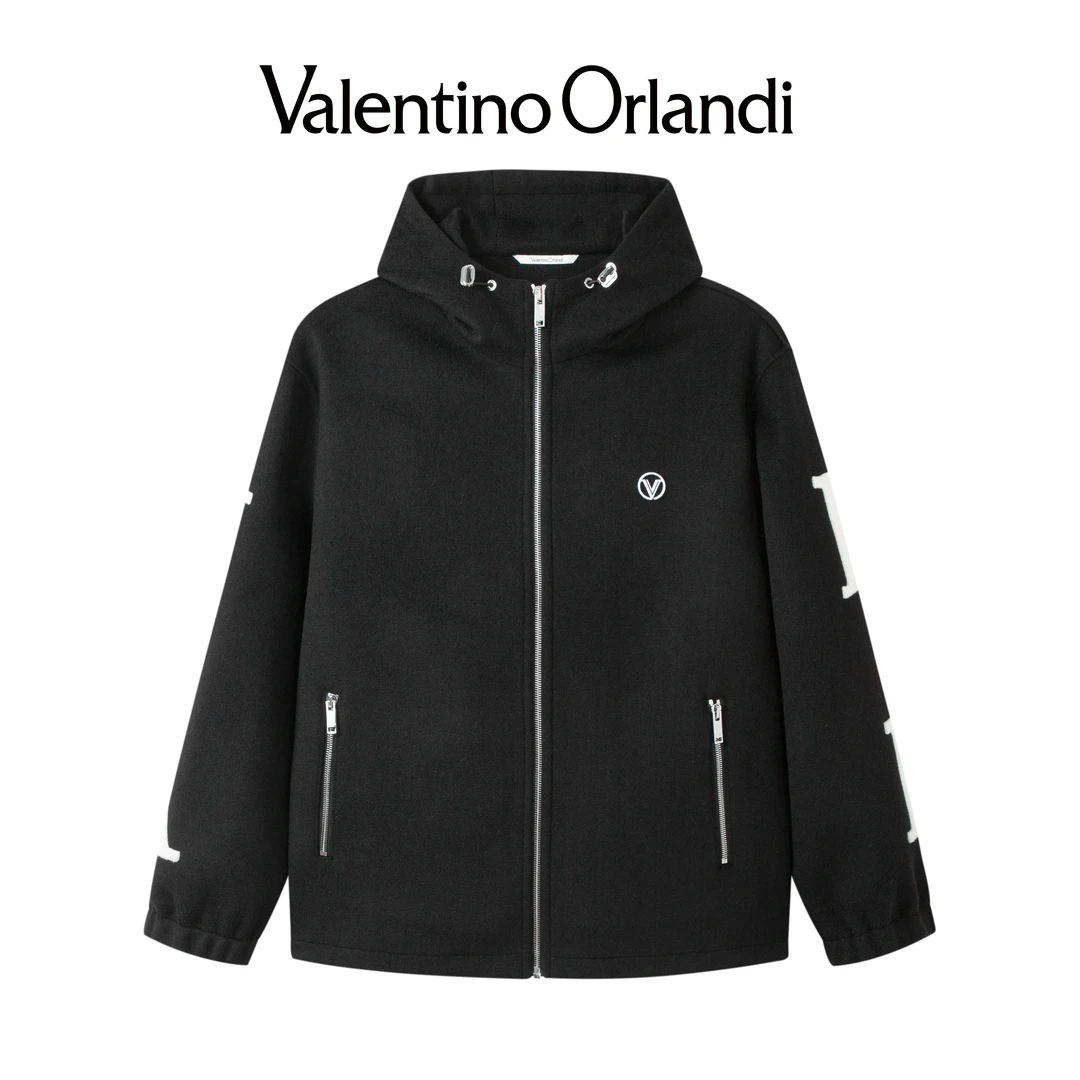 Valentino orlandi男士秋冬绵羊毛毛呢外套大衣