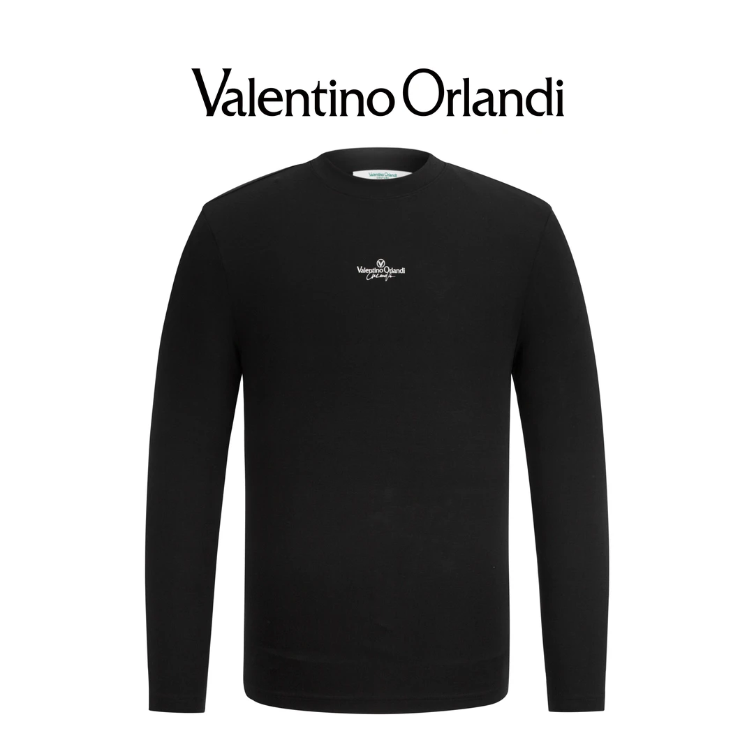 Valentino orlandi秋季男士B版时尚百搭休闲经典圆领长袖T恤卫衣