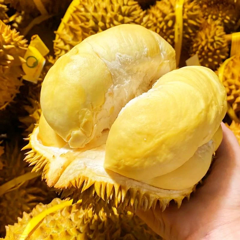 【配送到家】  ①  号金枕榴莲，干包 黄肉 香甜，保底4房肉以上4-8斤