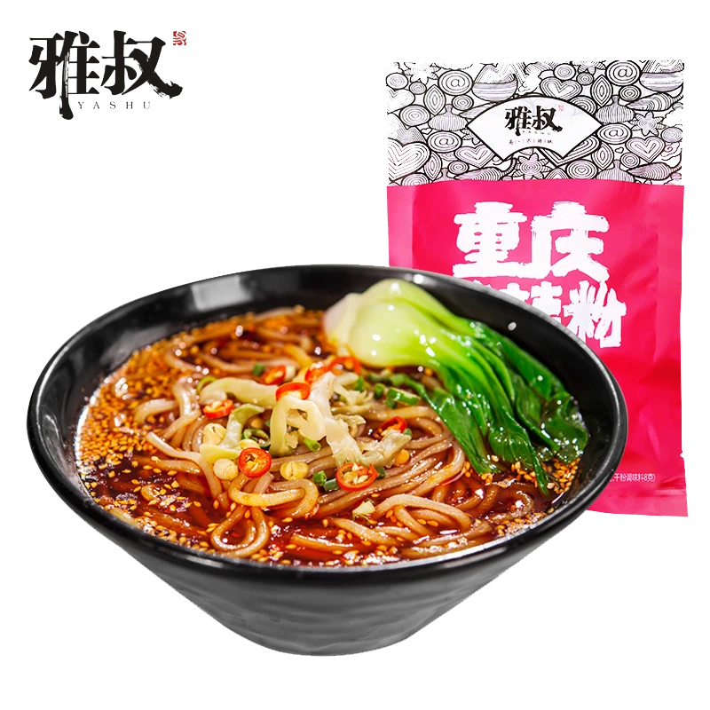 雅叔重庆酸辣粉291g*5袋/1袋酸辣味手工粉条水煮香辣酸爽口非油炸