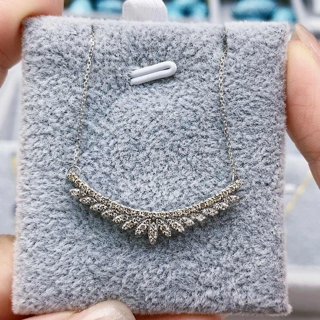 钻石钻石套链18K金镶嵌