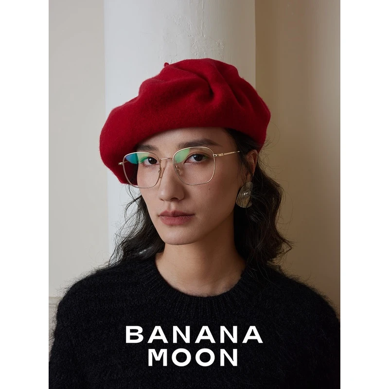 手作CleanFit_定纺100支美利奴羊毛强缩贝雷帽立体堆叠慵懒画家帽