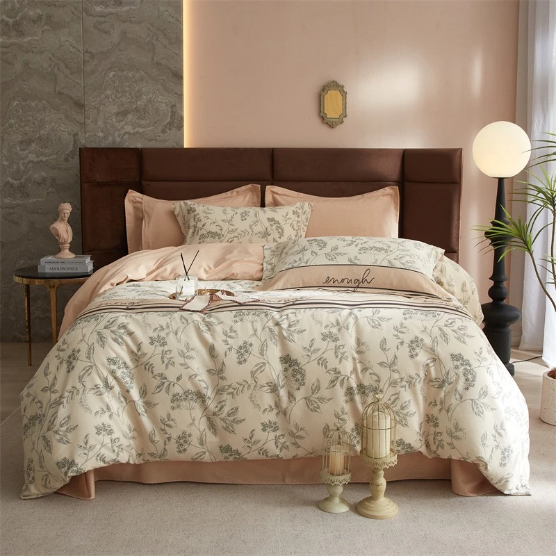 新款轻奢高端全棉100%棉超柔亲肤生态四件套床上用品套件