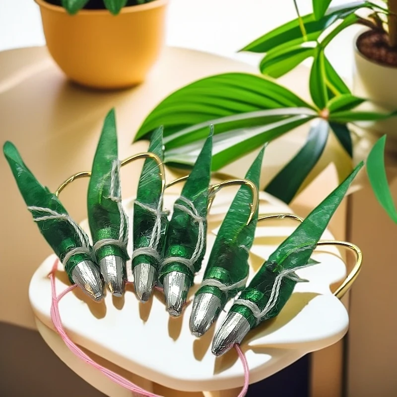 路亚饵 （绿真鱼皮诱饵6只装）