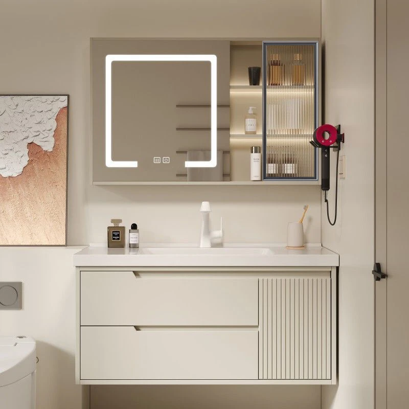 【X7橡胶木烤漆】洗手盆洗脸盆柜一体家居盆浴室柜组合卫生间洗漱台