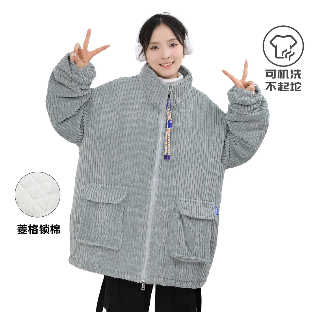 【可穿-15°C】冬季爆款立领棉服外套宽松棉服棉袄棉服外套加绒加厚