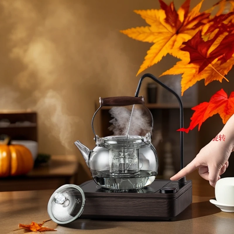 仟古堂1500瓦自动上水电陶炉家用抽水台式泡茶炉电热烧水壶玻璃