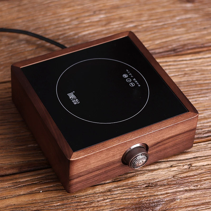 多功能围炉智能电陶炉静音泡茶煮茶器实木茶炉铁壶玻璃煮茶炉茶具