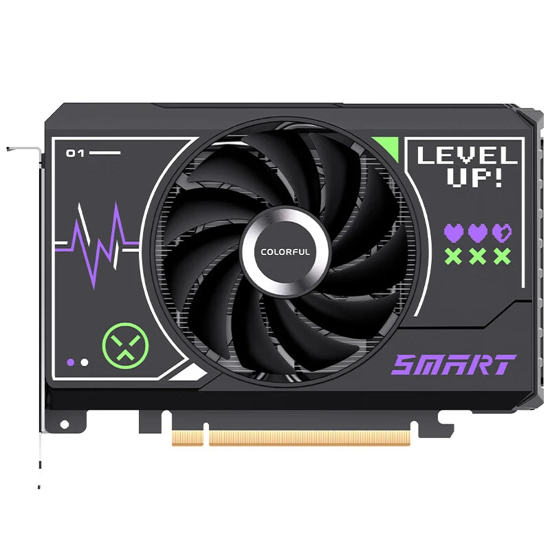 七彩虹(Colorful)RTX 4060 灵动mini 8GB/单风扇光追电竞游戏显卡