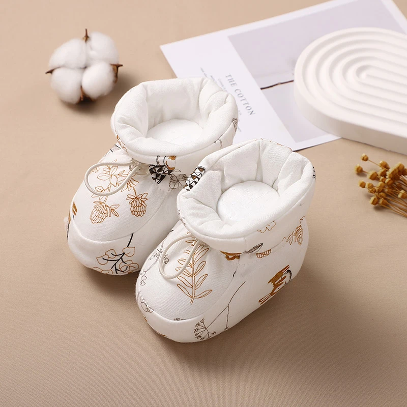 春秋冬婴儿鞋软底暖0-3-6-12个月新生儿男女宝宝步前可爱鞋套棉鞋