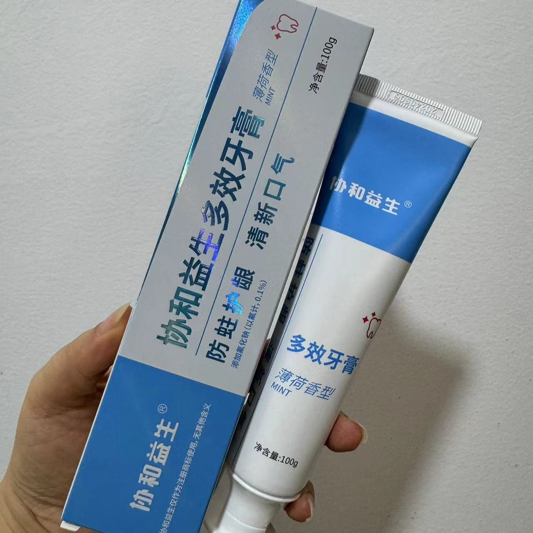 协合益生菌牙膏100克薄荷味呵护牙龈新日期正品
