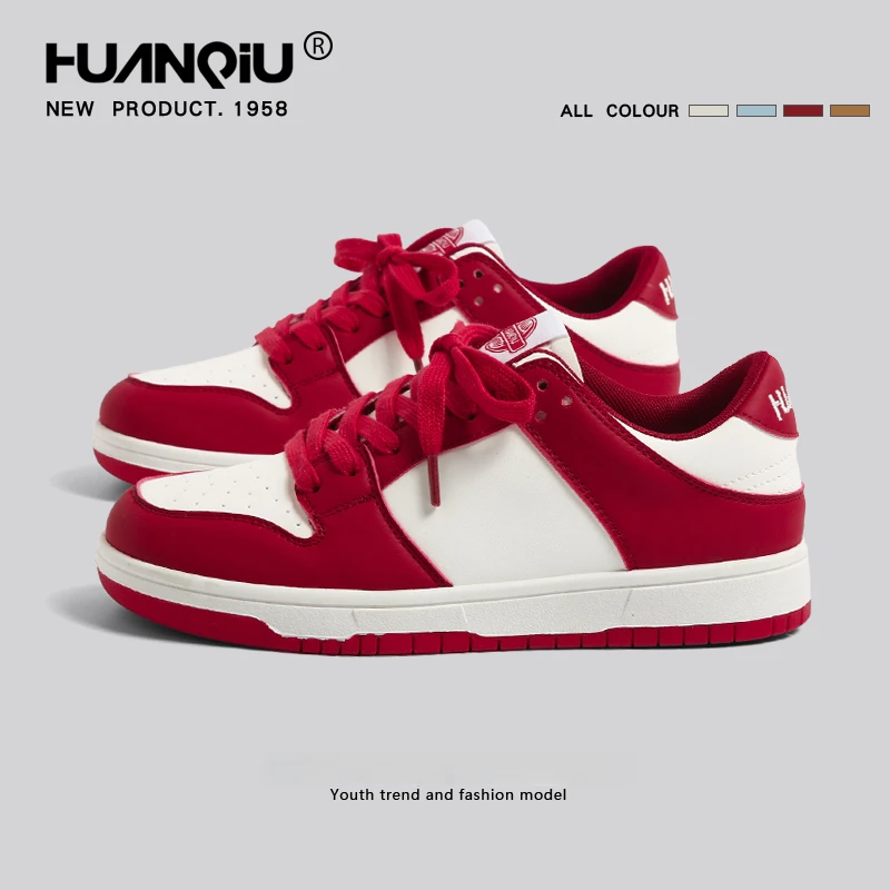 环球安可拉红板鞋女2025秋季新款百搭韩版ins潮流超火运动休闲鞋