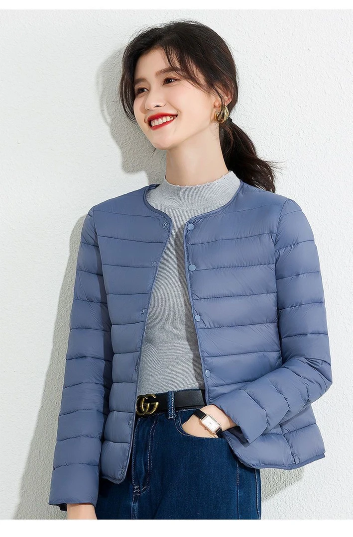 2024新款羽绒棉衣女短款内胆轻薄修身显瘦秋冬棉服工装外套小棉袄