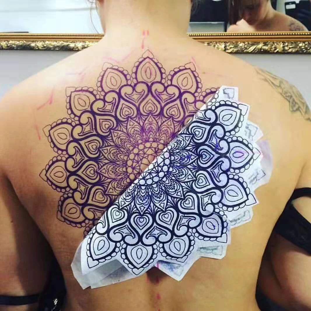 美国原装进口Spirit白色转印纸纹身描图刺青线条高清转印纹身器材