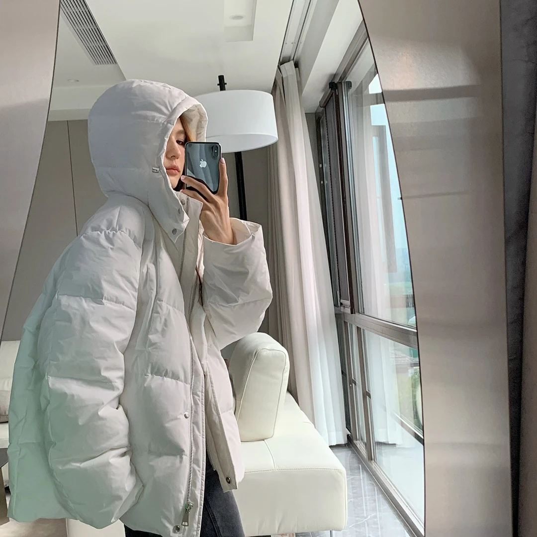 设计师鹿定制冬季时尚新款保暖连帽短款羽绒服（理性消费）220003