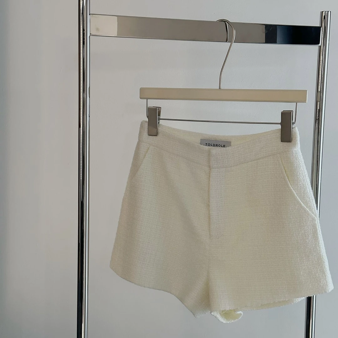 【塔鹿蕾】2024年鹿定制夏季新款时尚简约显瘦小香风短裤A024