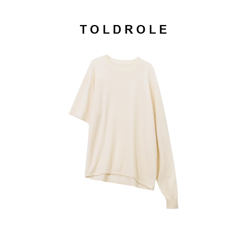 【塔鹿蕾】设计师时尚新款简约长短袖针织羊绒套头毛衣(315322)